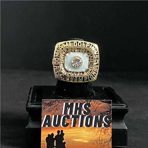 MIAMI DOLPHINS N.F.L 1973  SHULA  CHAMPIONSHIP REPLICA RING (ref730)