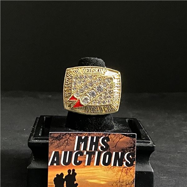 WASHINGTON REDSKINS N.F.L 1991  RYPIEN  CHAMPIONSHIP REPLICA RING (ref744)