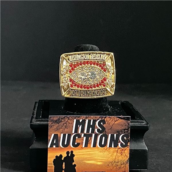 WASHINGTON REDSKINS N.F.L 1987  D.WILLIAMS  CHAMPIONSHIP REPLICA RING (ref746)