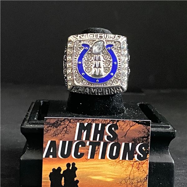 INDIANAPOLIS COLTS N.F.L 2006  MANNING  CHAMPIONSHIP REPLICA RING (ref756)