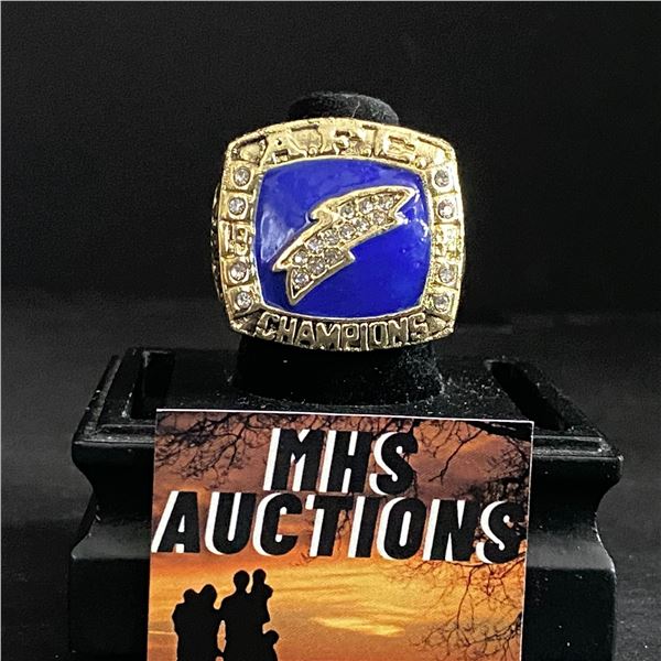 SAN DIEGO CHARGERS N.F.L 1994 "MOTEN" CHAMPIONSHIP REPLICA RING (ref770)