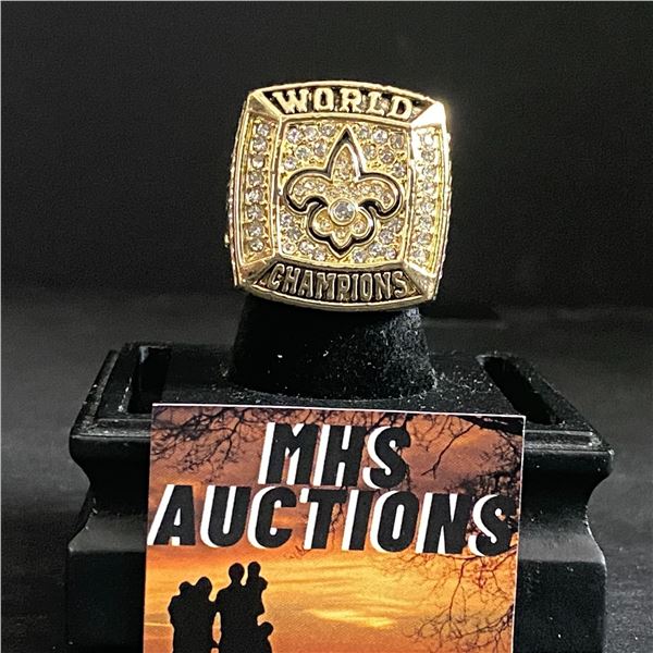 NEW ORLEANS SAINTS N.F.L 2009  BREES  CHAMPIONSHIP REPLICA RING (ref777)