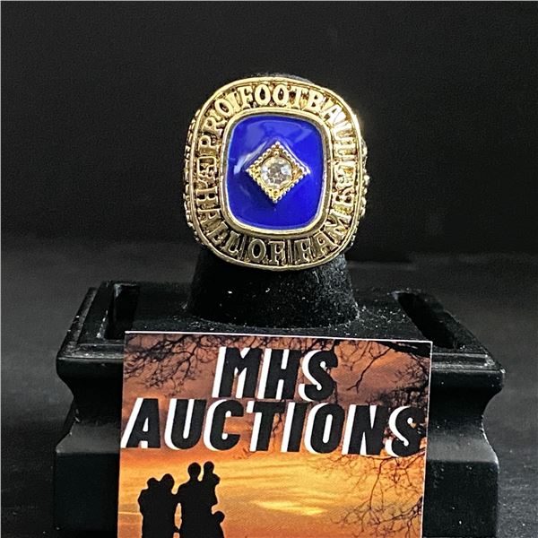 PRO FOOTBALL HALL OF FAME 1997  MIKE HAYNES  CHAMPIONSHIP REPLICA RING (ref783)