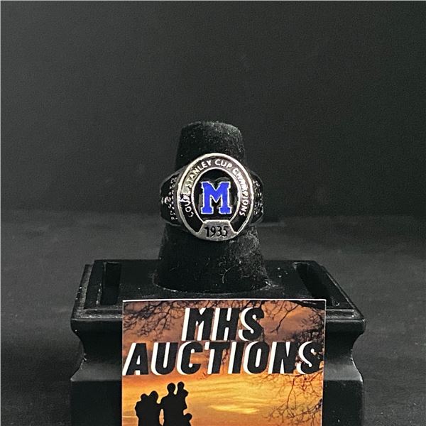 MONTREAL MAROONS N.H.L 1935  CHAMPIONSHIP REPLICA RING (ref803)