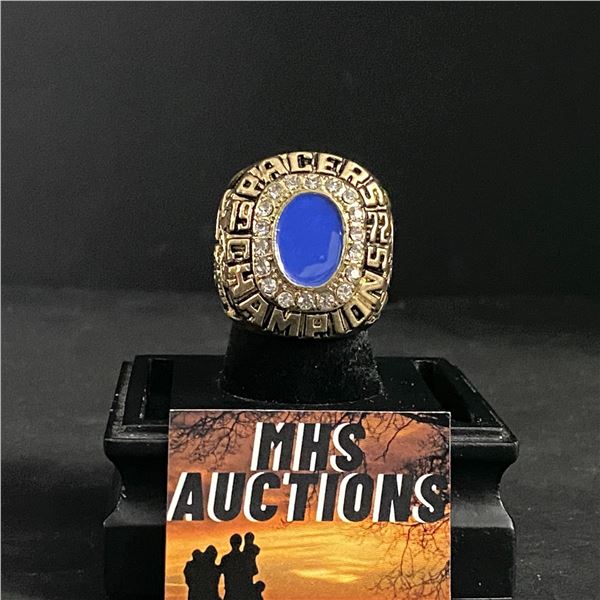 INDIANA PACERS N.B.A 1972  CANNON  CHAMPIONSHIP REPLICA RING (ref477)