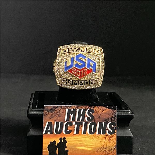 U.S.A BASKETBALL OLYMPIC CHAMPIONS 2012 "JAMES" CHAMPIONSHIP REPLICA RING (ref500)