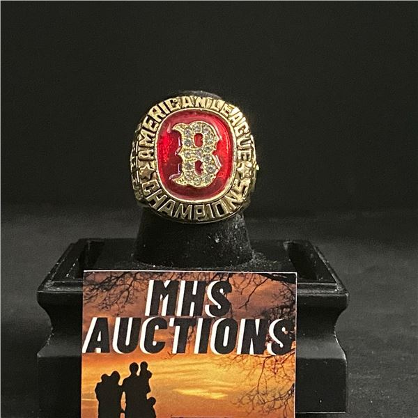 BOSTON RED SOX M.L.B 1986  WAGNER  CHAMPIONSHIP REPLICA RING (ref519)