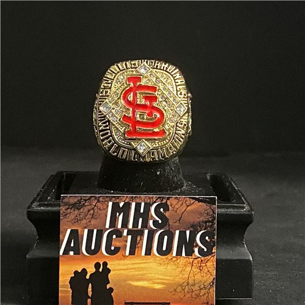 ST LOUIS CARDINALS M.L.B 2006 "PUJOLS" CHAMPIONSHIP REPLICA RING (ref541)