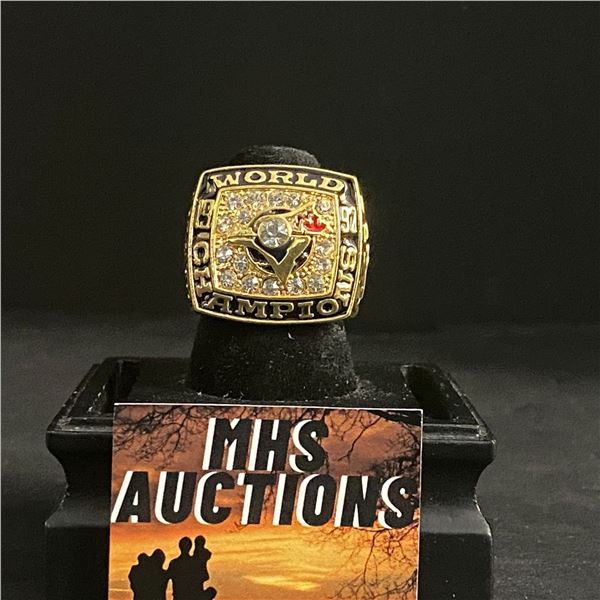 TORONTO BLUE JAYS M.L.B 1992 "BELL" CHAMPIONSHIP REPLICA RING (ref560)