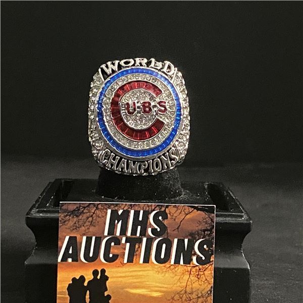 CHICAGO CUBS M.L.B 2016 "ZOBRIST" CHAMPIONSHIP REPLICA RING (ref573)