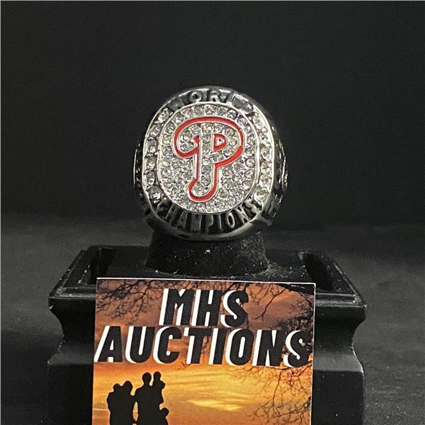 PHILADELPHIA PHILLIES M.L.B 2008 "PHILADELPHIA" CHAMPIONSHIP REPLICA RING (ref614)