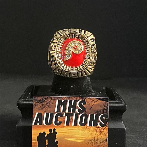 PHILADELPHIA PHILLIES M.L.B 1980  SCHMIDT  CHAMPIONSHIP REPLICA RING (ref617)