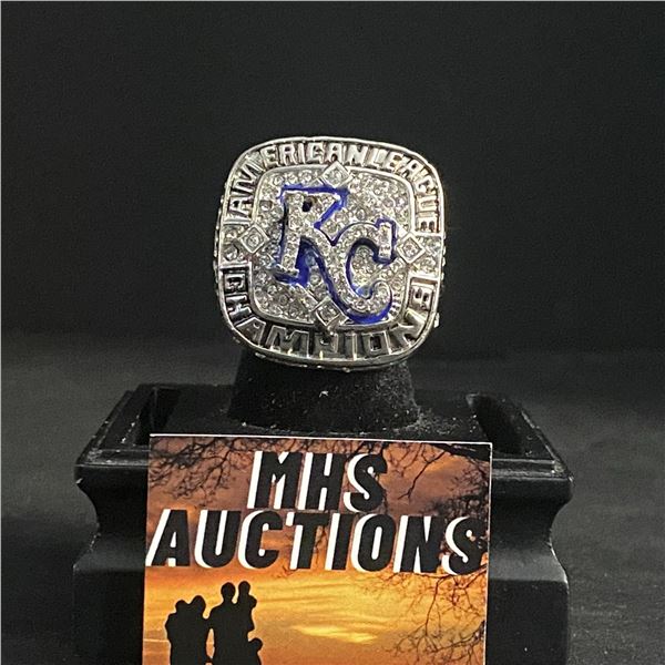 KANSAS CITY ROYALS M.L.B 2014 "CAIN" CHAMPIONSHIP REPLICA RING (ref621)