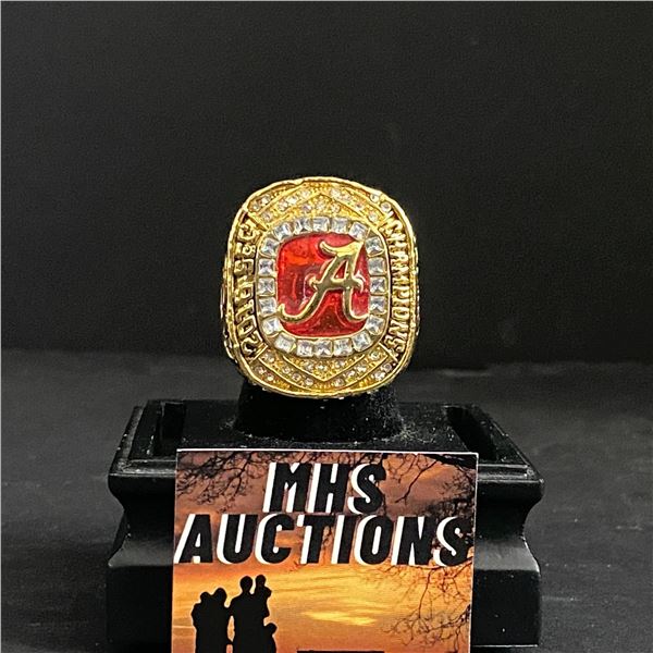 ALABAMA CRIMSON TIDE 2016 "HURTS" NATIONAL CHAMPIONSHIP REPLICA RING (ref1010)