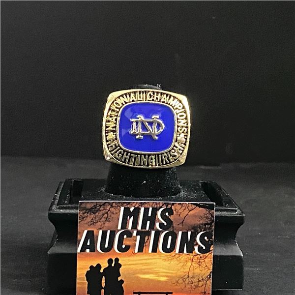 NOTRE DAME FIGHTING IRISH NATIONAL CHAMPIONS 1929  ROCKNE  NATIONAL CHAMPIONSHIP REPLICA RING