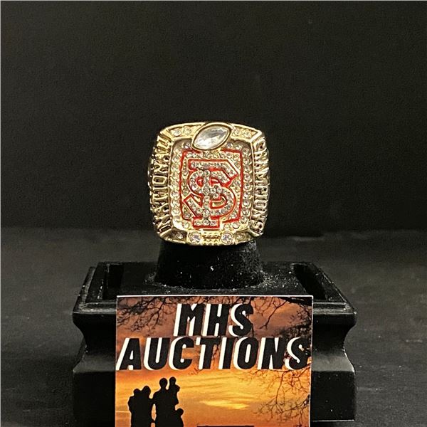 FLORIDA STATE FSU CHAMPIONS 2013 "WINSTON" NATIONAL CHAMPIONSHIP REPLICA RING (ref1079)