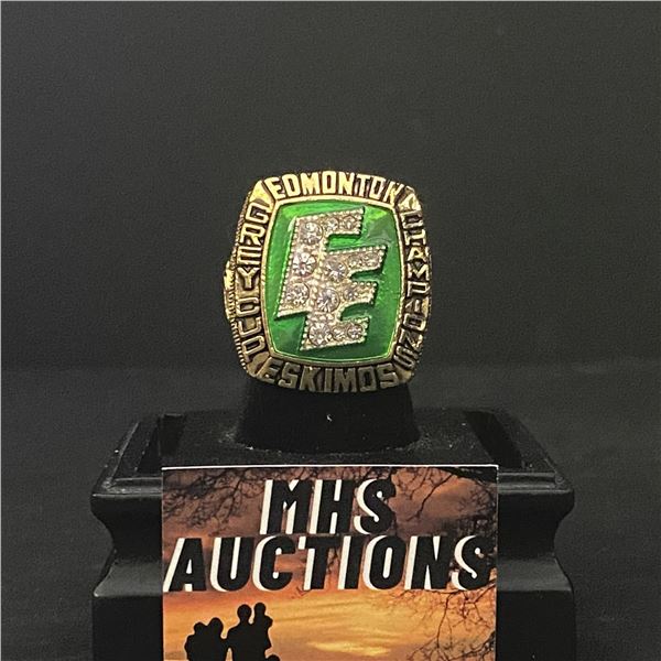 EDMONTON ESKIMOS C.F.L 1987 "ALLEN" CHAMPIONSHIP RELICA RING (refR4)