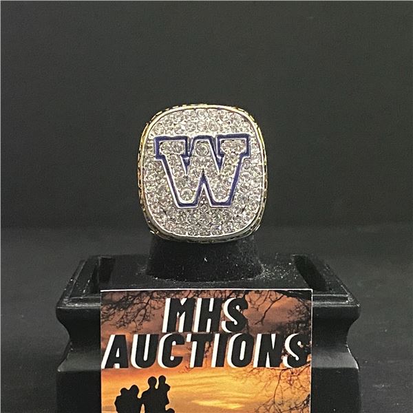 WINNIPEG BLUE BOMBERS C.F.L 2019 "HARRIS" CHAMPIONSHIP RELICA RING (refR13)