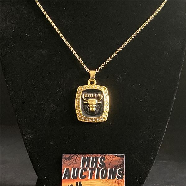 CHICAGO BULLS 1991 N.B.A CHAMPIONSHIP NECKLACE (ref1114)