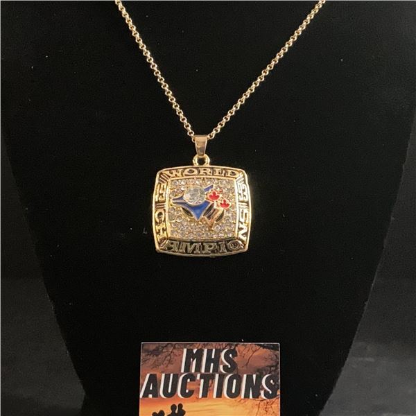 TORONTO BLUE JAYS 1993 M.L.B CHAMPIONSHIP NECKLACE (ref1144)