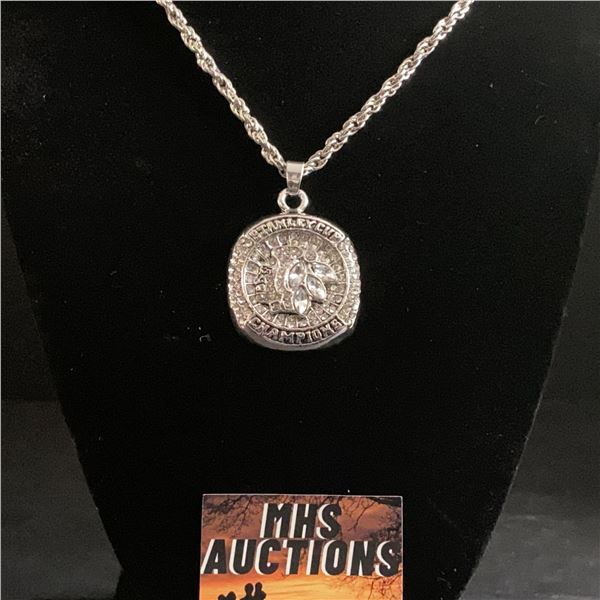 CHICAGO BLACKHAWKS 2015 N.H.L CHAMPIONSHIP NECKLACE (ref1150)