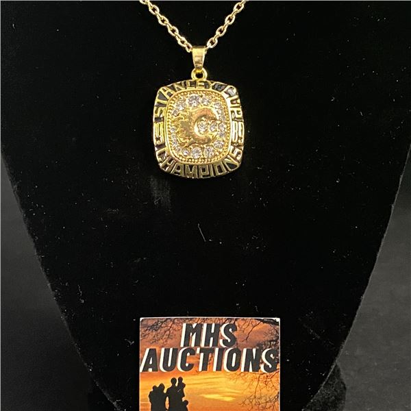 CALGARY FLAMES 1989 N.H.L CHAMPIONSHIP NECKLACE (ref1163)