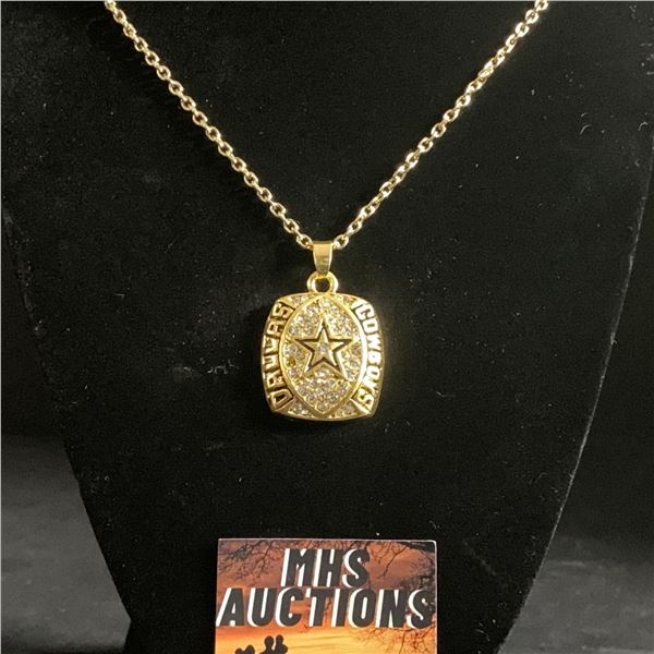 DALLAS COWBOYS N.F.L 1992 CHAMPIONSHIP NECKLACE (ref1177)