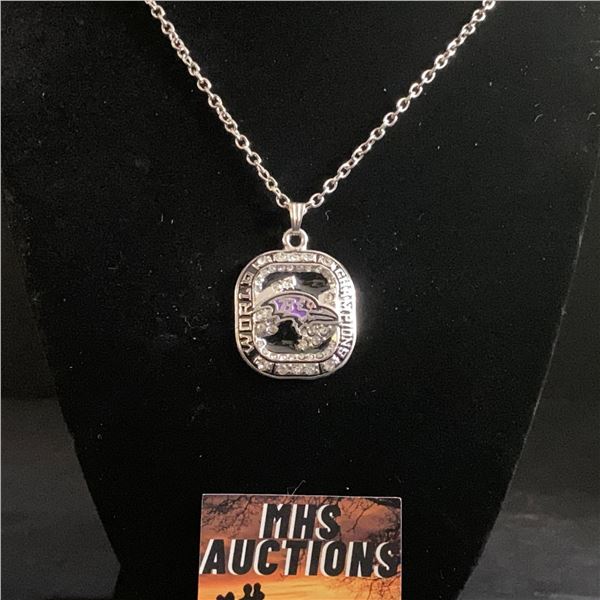 BALTIMORE RAVENS N.F.L CHAMPIONSHIP NECKLACE (ref1192)