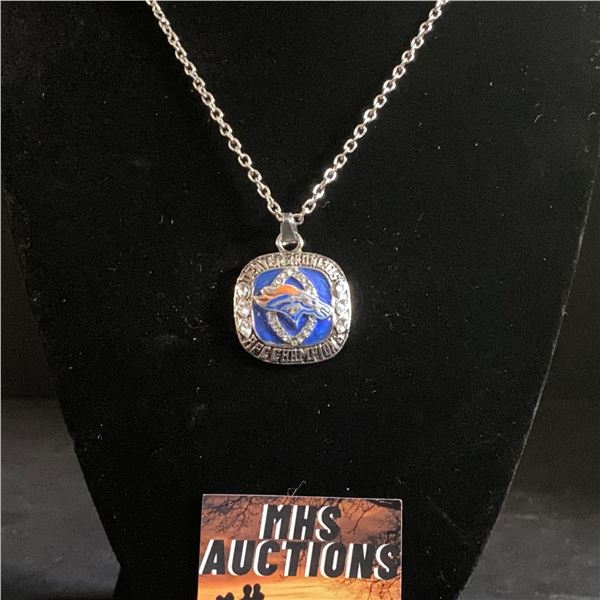 DENVER BRONCOS AFC  N.F.L CHAMPIONSHIP NECKLACE (ref1194)