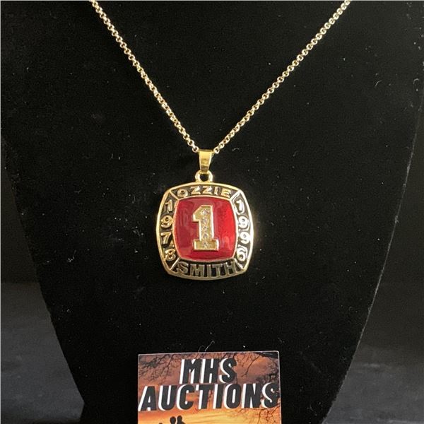 OZZIE SMITH HALL OF FAME #1 CHAMPIONSHIP NECKLACE (ref1204)