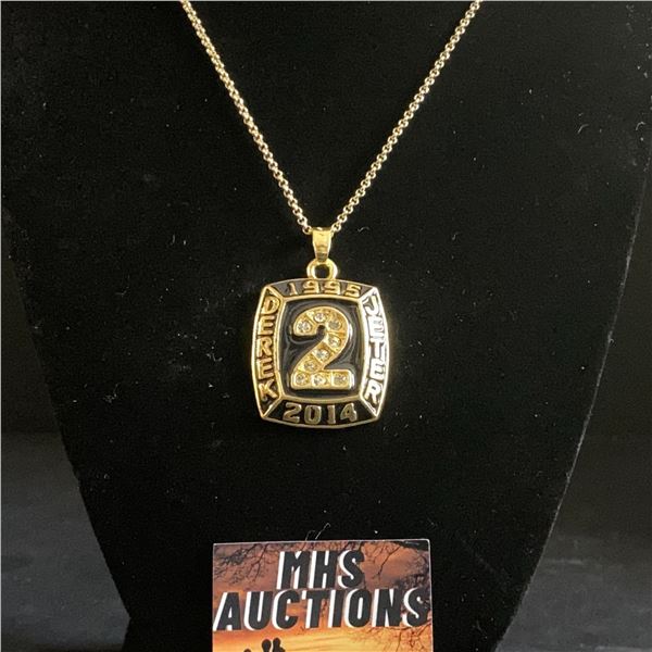 DEREK JETER HALL OF FAME #2 CHAMPIONSHIP NECKLACE (ref1205)