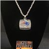 Image 1 : NEW ENGLAND PATRIOTS N.F.L 2001 CHAMPIONSHIP NECKLACE (refR57)