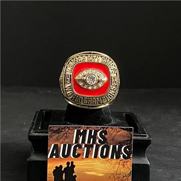 KANSAS CITY CHIEFS N.F.L 1969  DAWSON  CHAMPIONSHIP RELICA RING (ref397)