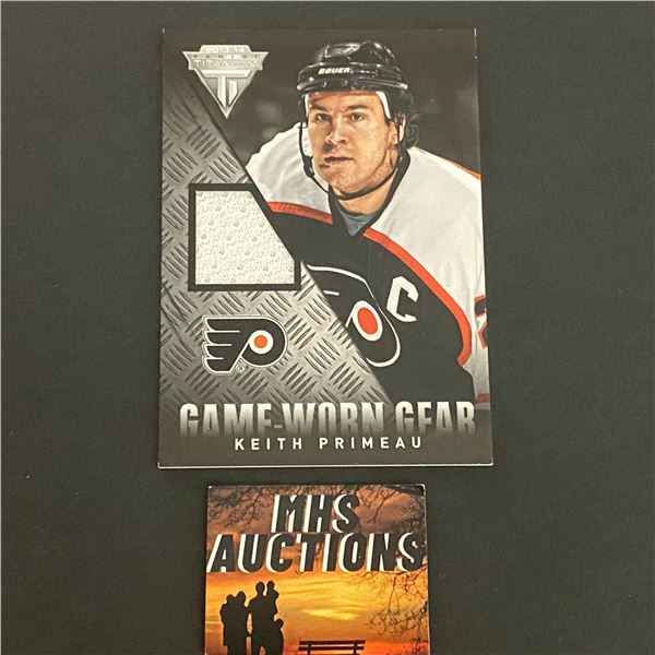 KEITH PRIMEAU JERSEY CARD 2013/14 PANINI TITANIUM HOCKEY (ref2194)