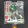 Image 1 : REGGIE WHITE PHILADELPHIA EAGLES MCFARLANE LEGENDS SERIES 3 GREEN JERSEY