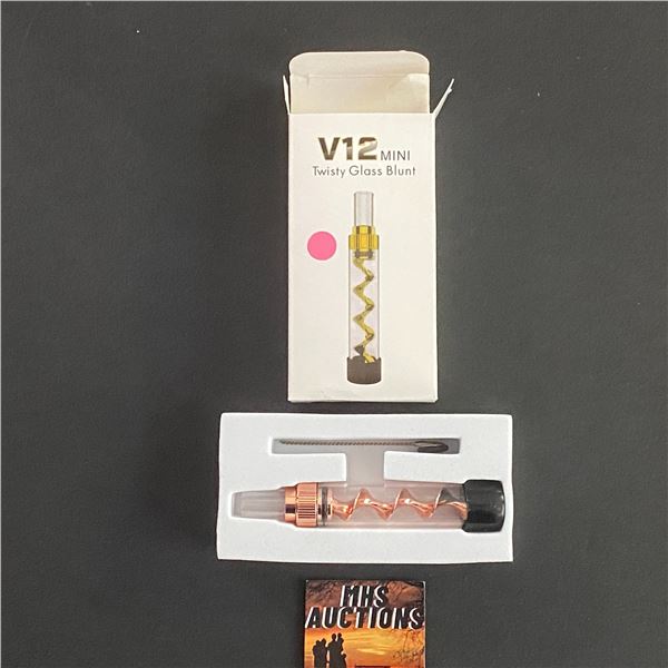 V12 MINI TWISTY GLASS BLUNT NEW PINK COLOUR