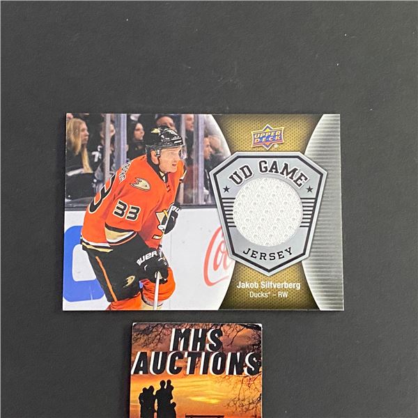 JAKOB SILVERBERG 2016-17 UPPER DECK JERSEY HOCKEY CARD (ref2436)