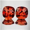 Image 1 : Natural Orange Red Andesine Pair [Flawless-VVS]