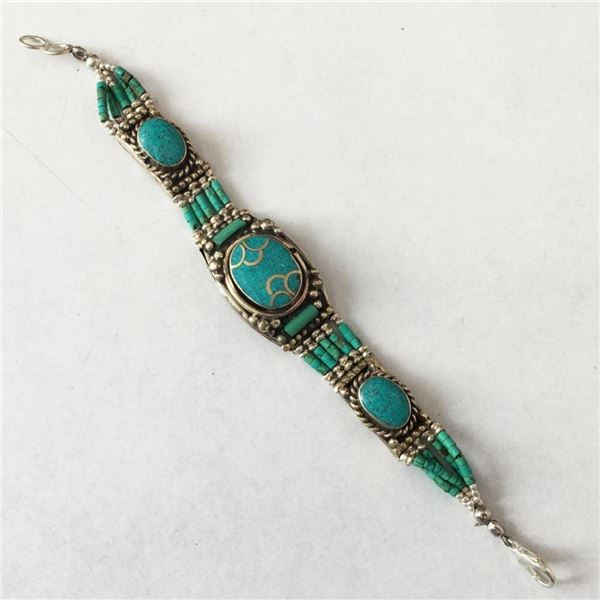 Tibet Hand Made Turquoise Bracelet