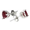 Image 3 : Genuine Red Ruby Hearts Earrings