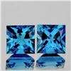 Image 1 : Natural AAA Fire London Blue Topaz Pair{Flawless-VVS1}