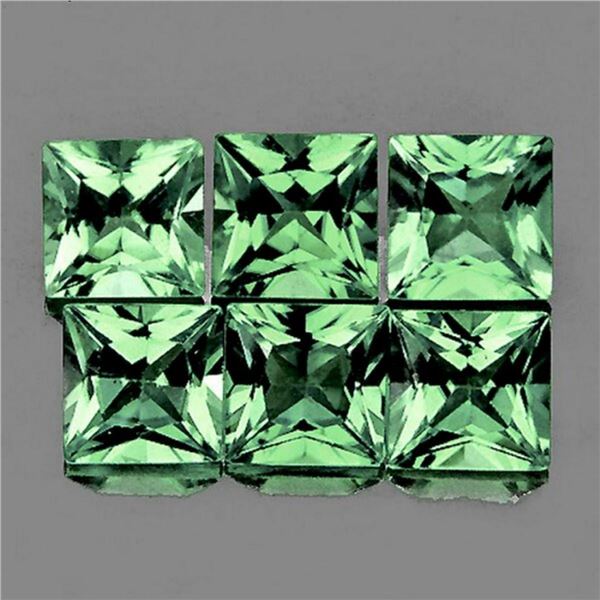 Natural AAA Green Princess Cut Sapphire [Flawless-VVS]