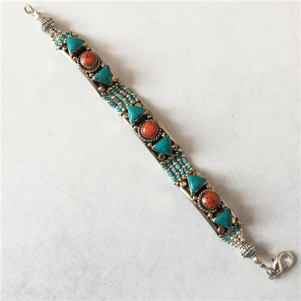 Tibet Hand Made Turquoise Bracelet