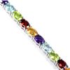 Image 2 : Natural TOPAZ GARNET AMETHYST CITRINE  PERIDOT Bracelet