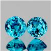 Image 1 : Natural Extreme Brilliancy Blue Zircon Pair [If-VVS]