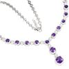 Image 2 : Natural Stunning Brazil Amethyst Necklace - Untreated