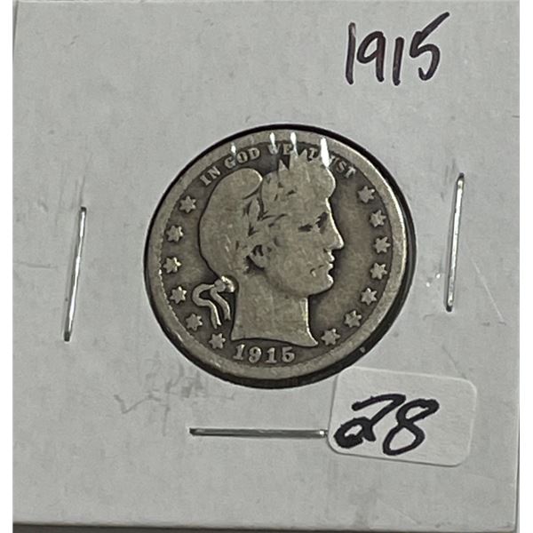 1915 Barber Quarter