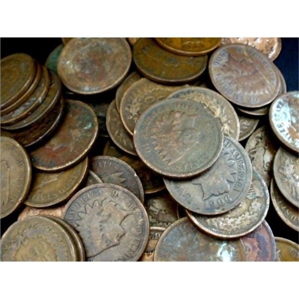 50 pcs. Indian Head Cents