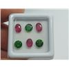 Image 1 : 1.85 ct. RUBY and 1.70 CHROME DIOPSIDE