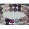 Image 2 : 9 mm Natural Rainbow Fluorite Stretchable Bracelet